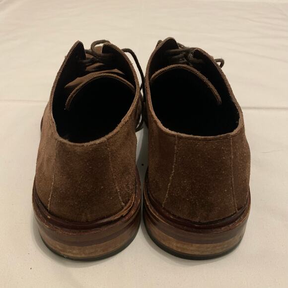 Cole Haan Suede Leather Derby Shoes Oxford Brown lace up Men Sz 10 - Picture 4 of 10